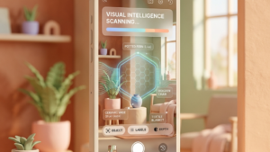 애플 비주얼 인텔리전스(Visual Intelligence) 100% 활용법: 스마트폰 카메라와 실시간 AI 검색 결합 꿀팁